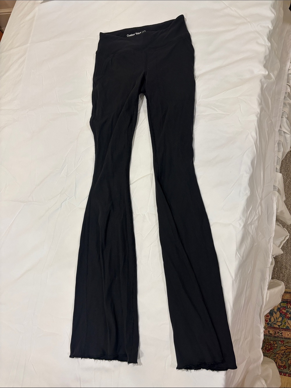 Outdoor Voices Black Boot-Cut Flare Leggings